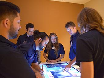 Medical students in classroom environment